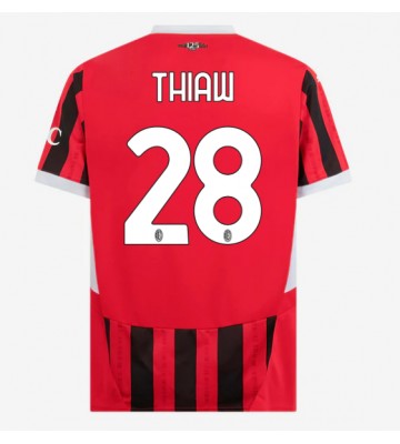 AC Milan Malick Thiaw #28 Hjemmebanetrøje 2024-25 Kort ærmer